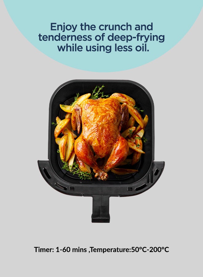 Digital Air Fryer With Vortx Air Frying Technology Oil-Free Cooking 4.5 L 1600 W GAF37517N Black/Silver - pnsku/N70056620V/45/_/1722184426/65e1f28d-392a-4514-a86c-bc736e80e76d