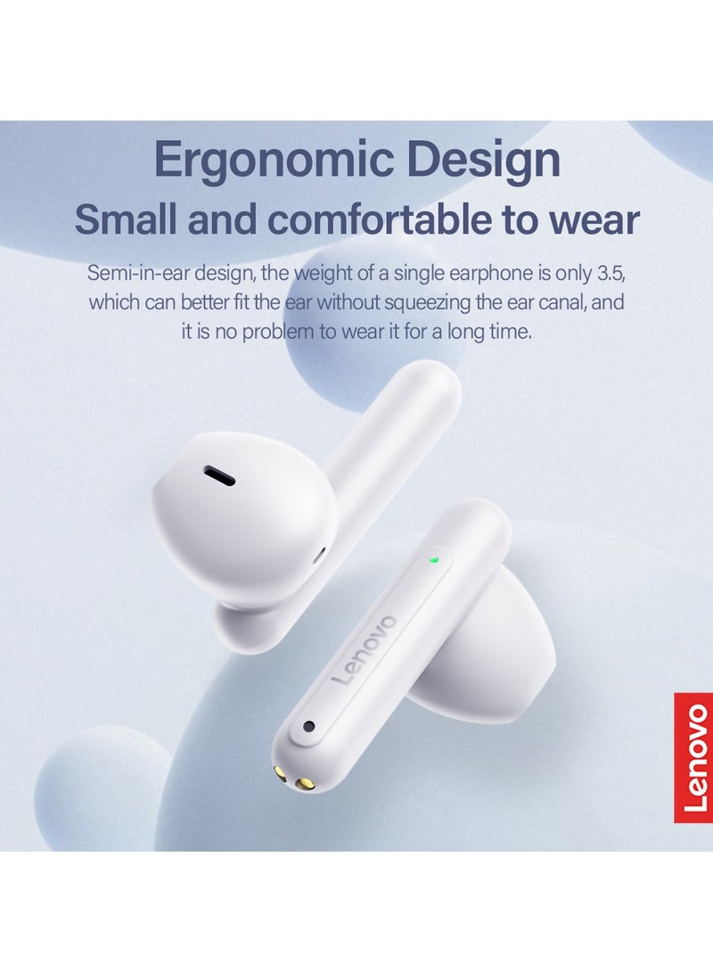 Lenovo LP1 Pro TWS Earphone Wireless Bluetooth 5.3 HiFi Stereo Bass Headphone Gaming Headset Sport Earbuds White  - Image 4