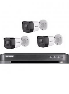 HIKVISION 3 Cameras 8 Megapixel Internal Or External With A 4 Channel Recording Device 