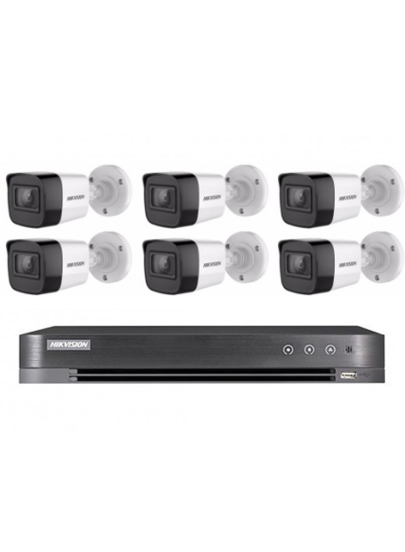 HIKVISION 6 Cameras 8 Megapixel Internal Or External With An Channel Recording Device HD 
