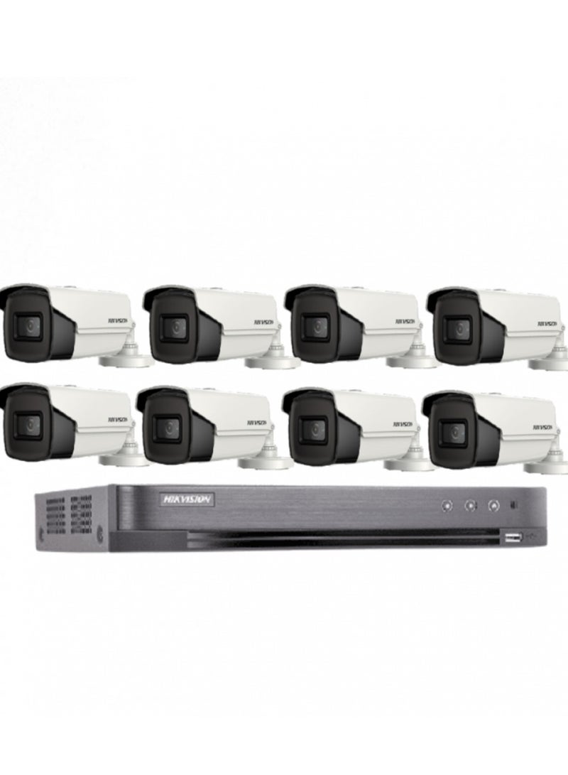 HIKVISION 8 Cameras Megapixel Outdoor 60 Meter Night Vision With Channel Recording Device HD  - Image 1