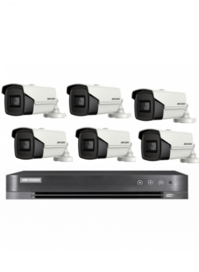 HIKVISION 6 Cameras 8 Megapixel Outdoor Night Vision 60 Meters With 8 Channel Recording Device HD  - Image 4