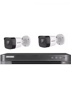 HIKVISION 2 Cameras 8 Mega Or Internal With An External 4 Channel Recording Device 