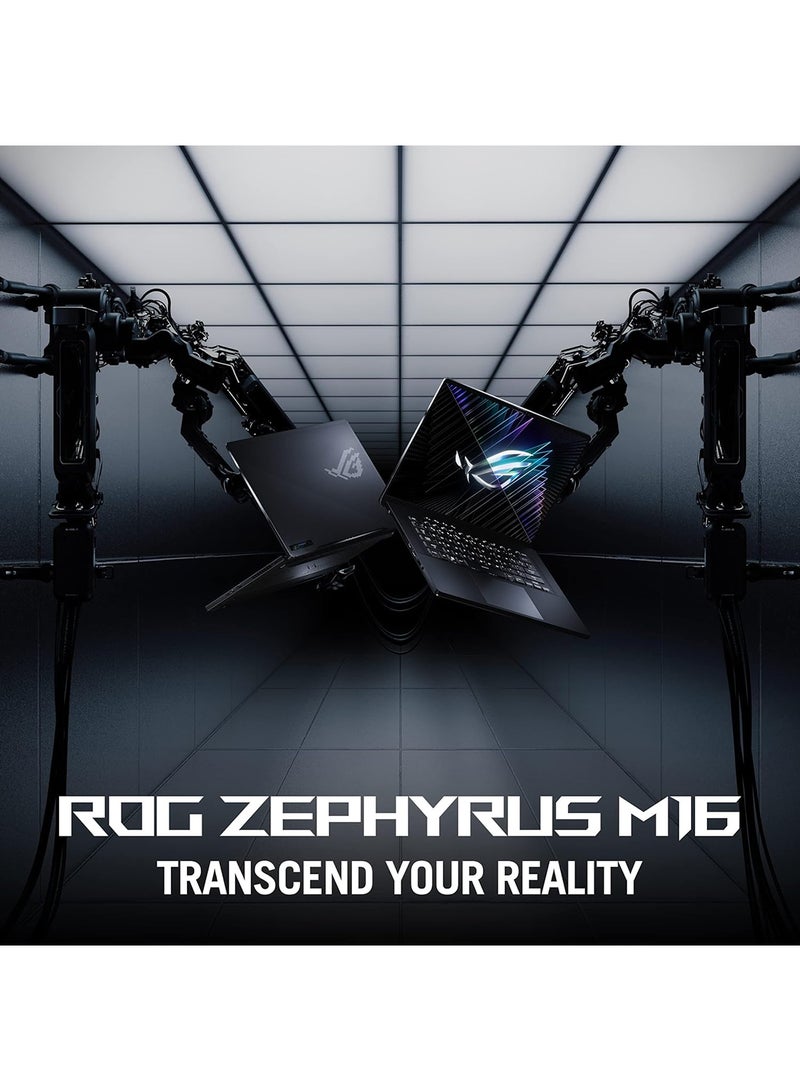 ROG Zephyrus M16 Gaming (2023) Laptop With 16-Inch Display, Core i9-13900H Processor/32GB RAM/1TB SSD/12GB NVIDIA GeForce RTX 4080 Graphics/Windows 11 Home English/Arabic Off Black