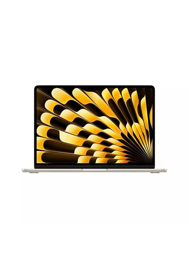 Apple MacBook Air MRXU3AB/A 13.6-Inch Display, Apple M3, 8 Core CPU And 10-Core GPU ,512GB SSD, MacOS English/Arabic Starlight  - Image 1