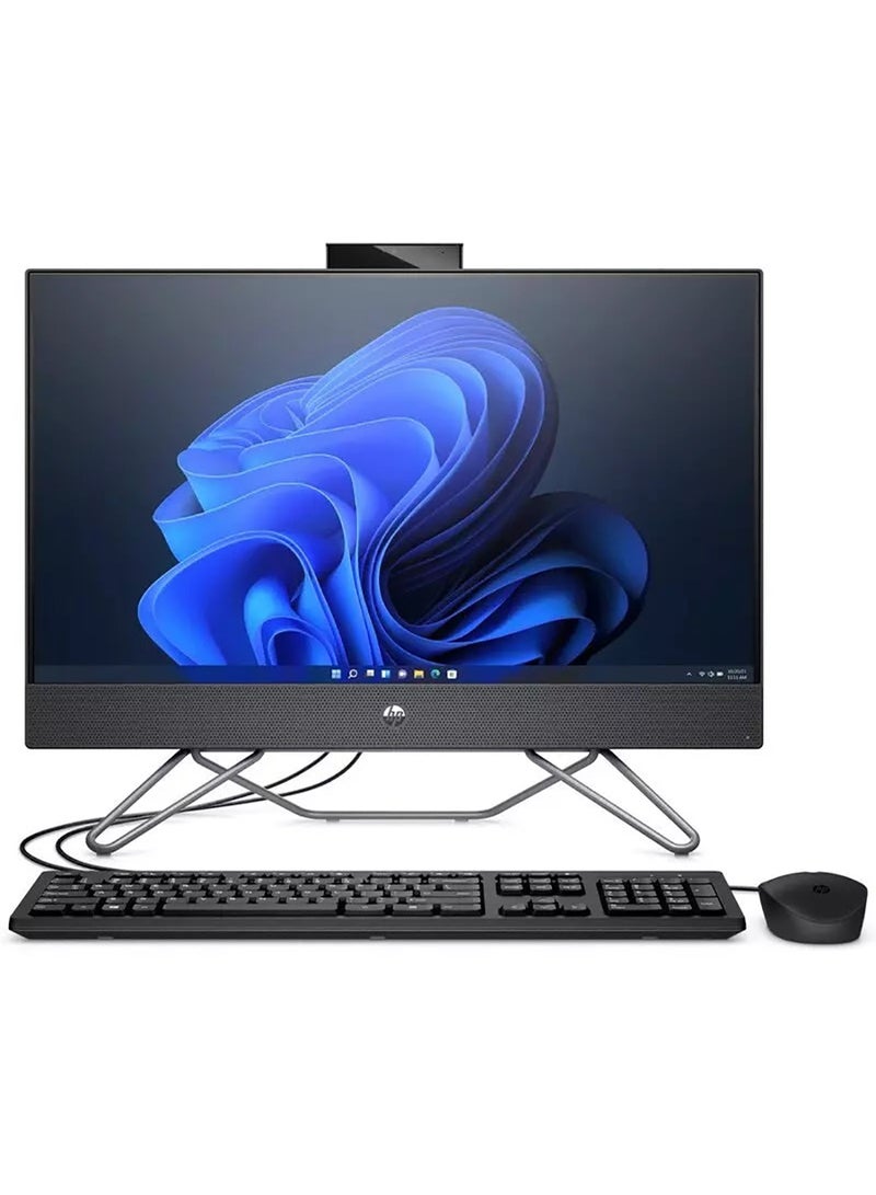 HP AIO 24 CB1009 23.8-Inch Display, Core i5-1235U Processr/8GB RAM/512GB SSD/GeForce MX450 Graphics/Windows 11 Home English/Arabic Black - Image 1