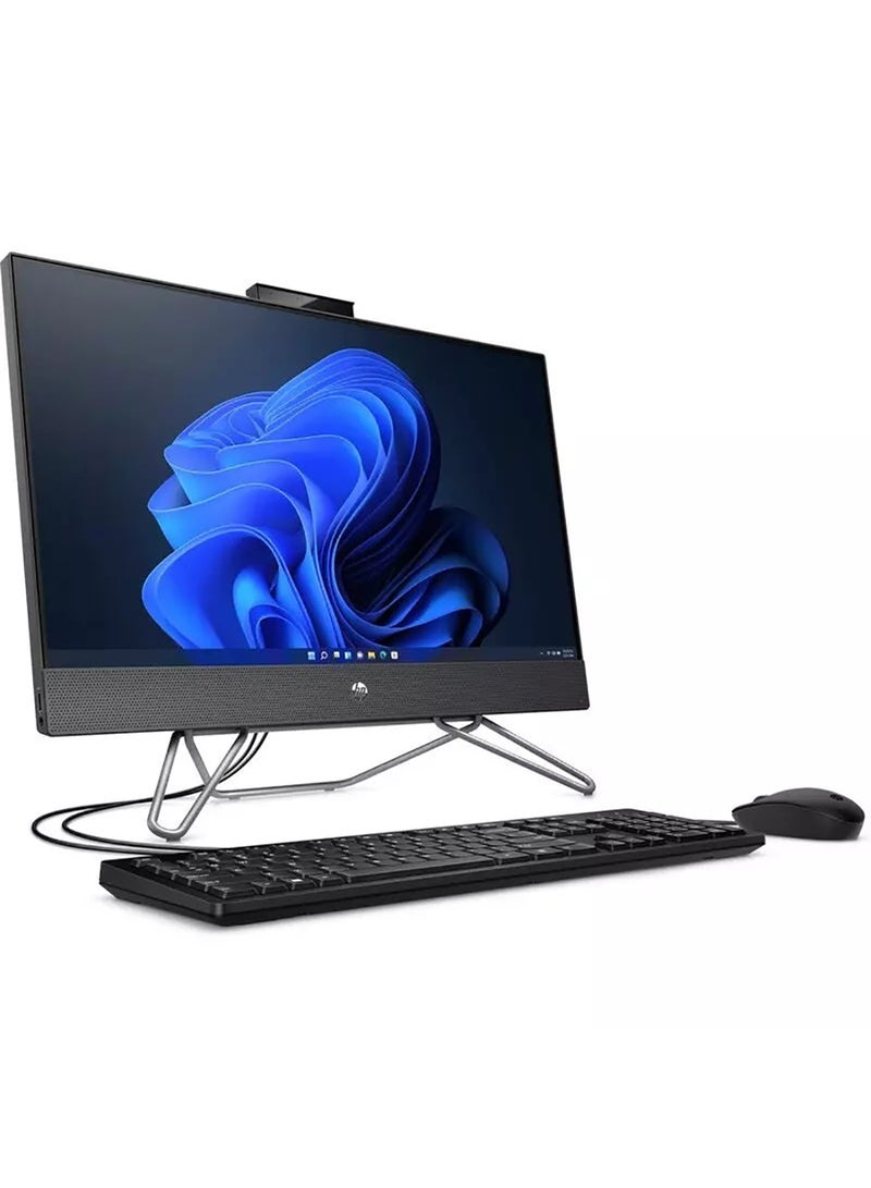 HP AIO 24 CB1009 23.8-Inch Display, Core i5-1235U Processr/8GB RAM/512GB SSD/GeForce MX450 Graphics/Windows 11 Home English/Arabic Black - Image 2