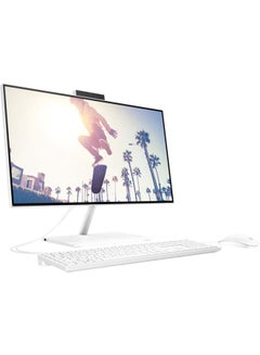 HP AIO 24 CB1025NH 23.8-Inch Display, Core i5-1235U Processr/8GB RAM/512GB SSD/Intel Iris XE Graphics/Free DOS English White  - Image 3