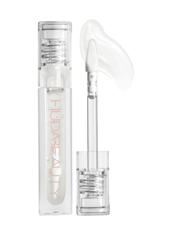 HUDA BEAUTY - Faux Filler Shiny Non-Sticky Lip Gloss Glassy - Clear 0.13FL.OZ / 3.9ml Glassy - Image 1