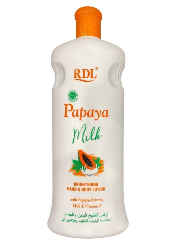 RDL Papaya Milk Lotion With Vitamin E 600ml