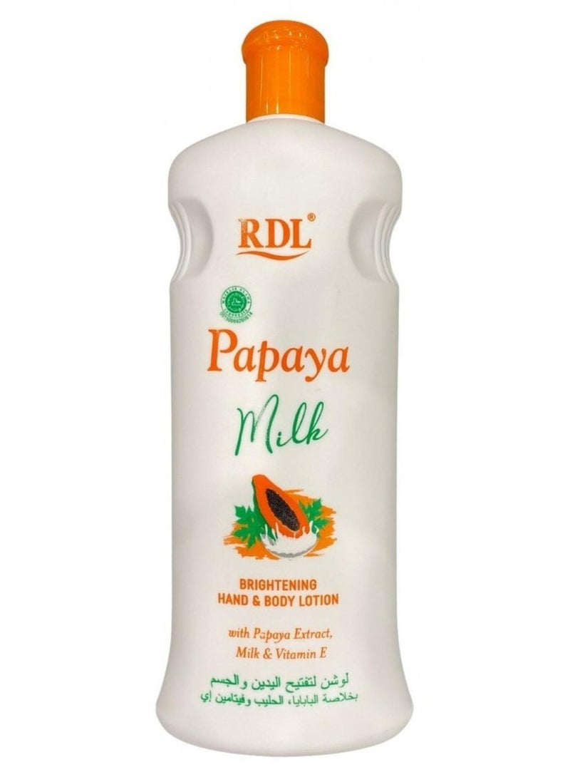 RDL Papaya Milk Lotion With Vitamin E 600ml