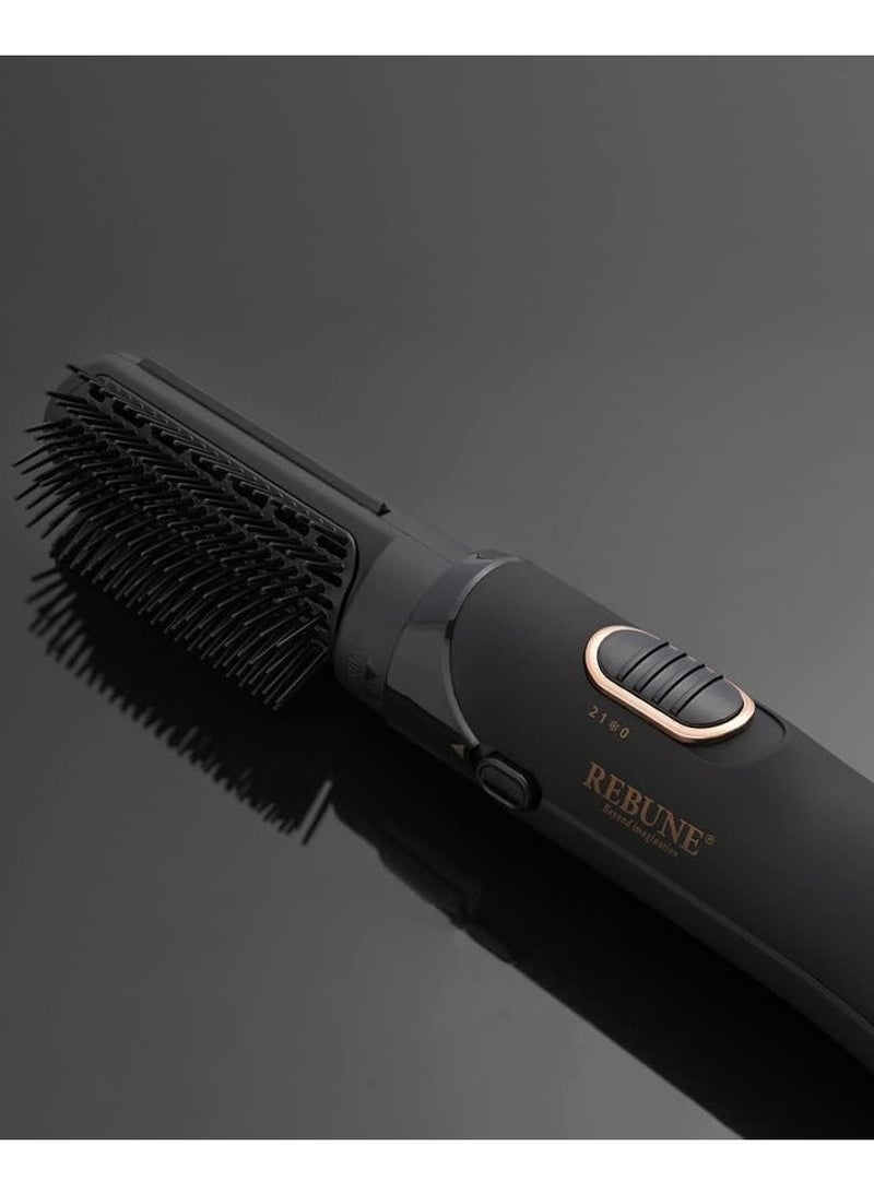 REBUNE - Professional Hair Dresser With Two Square Brushes - Image 1