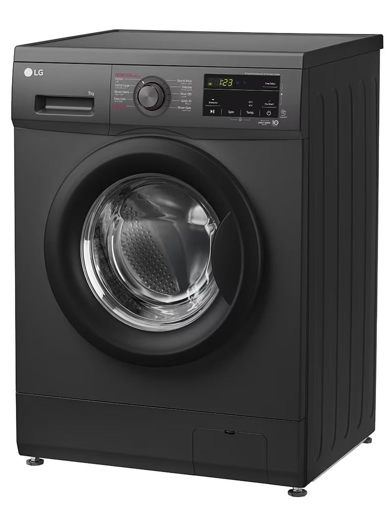 LG 2023 Front Load Washing Machine One Year Brand Warranty 9 kg F4J3VYG6J Black  - Image 4