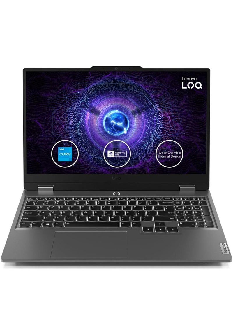 Lenovo LOQ 15IRX9 Gaming (Upgraded Version) Laptop With 15.6-Inch Display, Core i7-13650HX Processor/16GB RAM/512GB SSD/6GB NVIDIA GeForce RTX 3050 Graphics/Windows 11 Home/ English/Arabic Luna Grey - Image 1