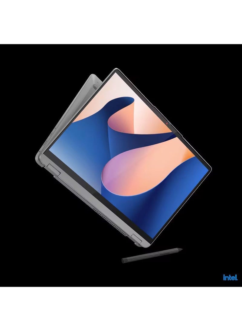 Lenovo - IdeaPad Flex 5 14IRU8 2-in-1 (2023) Ultrabook – 13th Gen/Intel Core i5-1335U Processor/8GB RAM/512GB SSD/Intel Iris Xe Graphics/Windows 11 Home English/Arabic Arctic Grey - Image 1