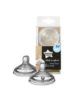 tommee tippee Medium Flow Teats 3m+  - Image 1