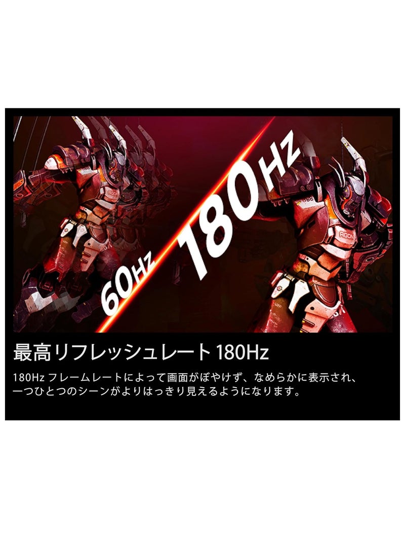 AOC 24G4 24 (IPS) Gaming Monitor, FHD 1920×1080 Display,180Hz, 1ms(GtG), HDR10, HDMI 2.0 x 1, DisplayPort 1.4 x 1, Adaptive Sync, 16.7 M Display Colors & Adjustable Stand Black & Red  - Image 2