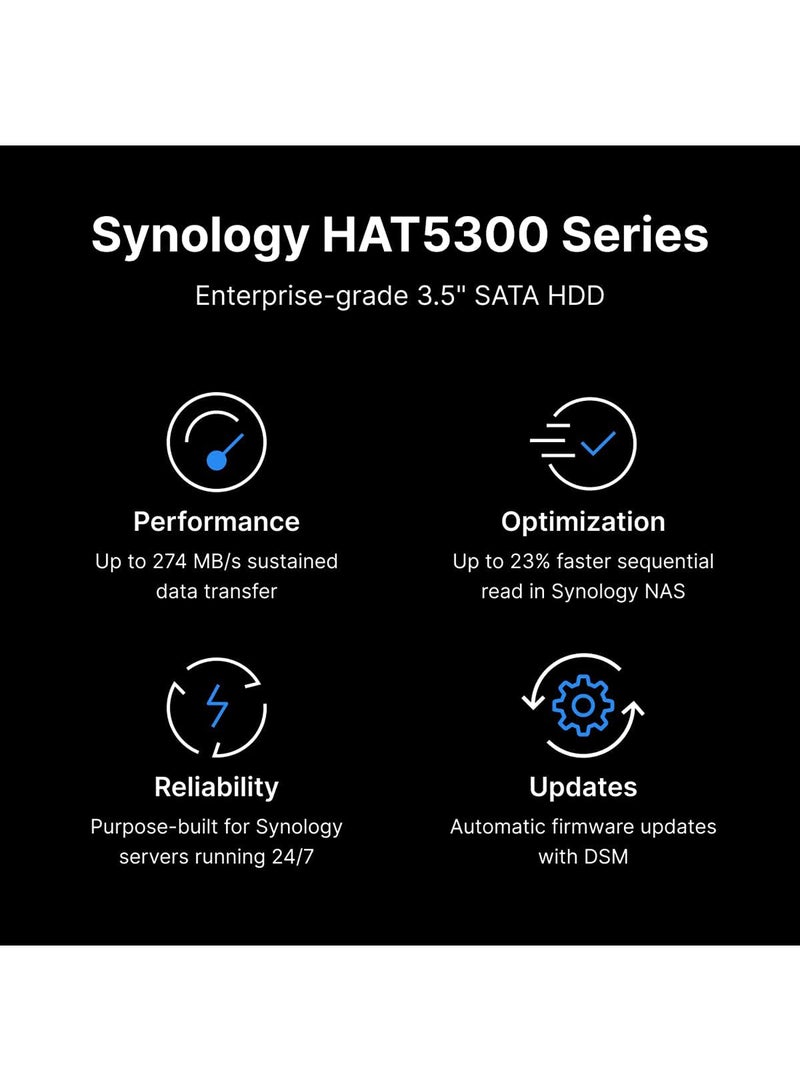 Synology Enterprise 3.5" SATA HDD HAT5310 18TB 18 TB  - Image 3
