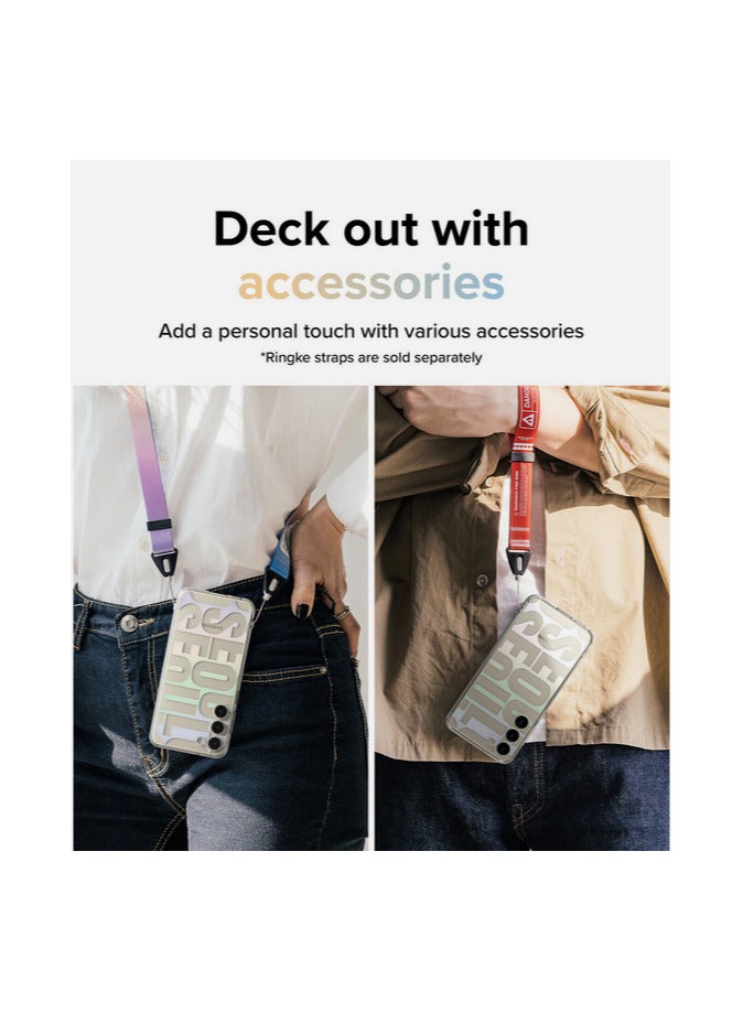 Ringke Fusion Design Compatible With Samsung Galaxy S23 plus Case Clear Hard Back Shockproof TPU Bumper Phone Cover for Women And Men (SEOUL) white - Image 2