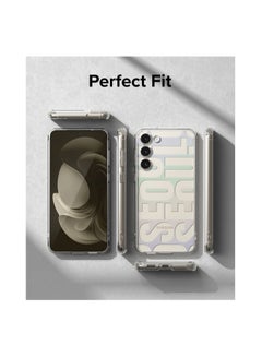 Ringke Fusion Design Compatible With Samsung Galaxy S23 Case Clear Hard Back Shockproof TPU Bumper Phone Cover for Women And Men SEOUL  - Image 4