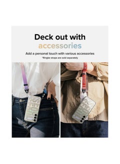 Ringke Fusion Design Compatible With Samsung Galaxy S23 Case Clear Hard Back Shockproof TPU Bumper Phone Cover for Women And Men SEOUL  - Image 2