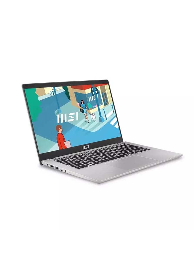 MSI - Modern 14 C7M Laptop With 14-Inch FHD Display, AMD Ryzen 7-7730 Processor/8GB RAM/512GB SSD/AMD Radeon Graphics/Windows 11 English/Arabic Urban Silver - Image 1