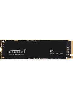 crucial Crucial P3 1TB CT1000P3SSD8 PCIe 3.0, 3D NAND, NVMe, M.2 SSD, up to 3500MB/s, Black 1 TB  - Image 1