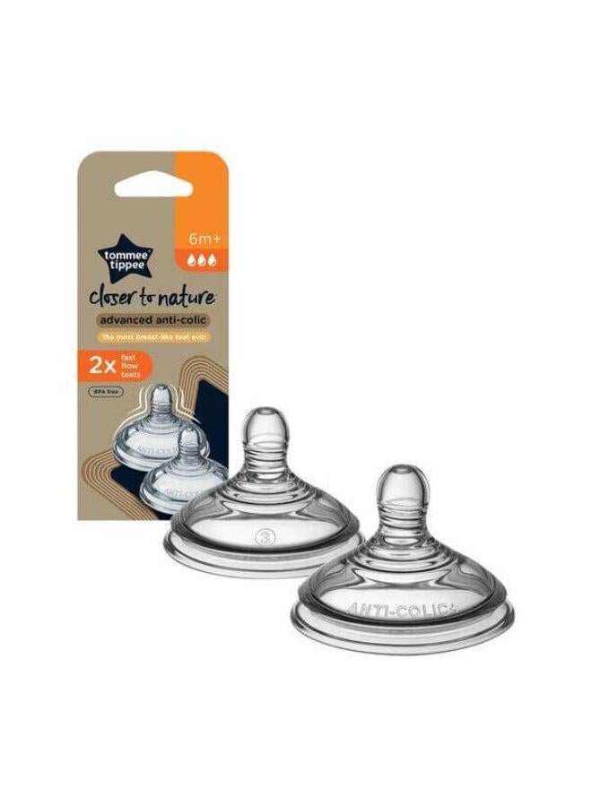 tommee tippee Anticolic Fast Flow Teats  - Image 1