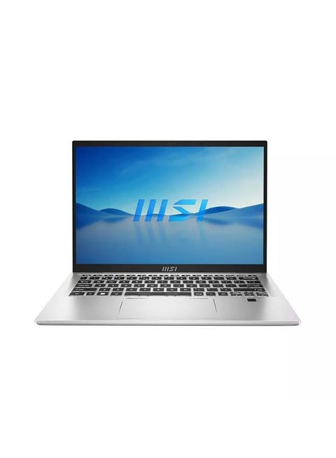 Prestige 14 Evo B13M Laptop With 14-Inch FHD Display, Core i5-13420H Processor/8GB RAM/512GB SSD/Intel Iris XE Graphics Card/Windows 11 English/Arabic Urban Silver