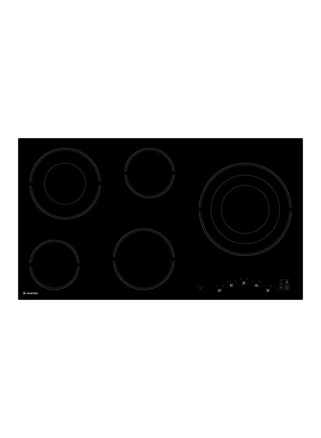 Ariston Built In Electric Vitro Ceramic Hob 90 cm 5 Cooking Zones Black HR9020B Black Glass  - Image 1