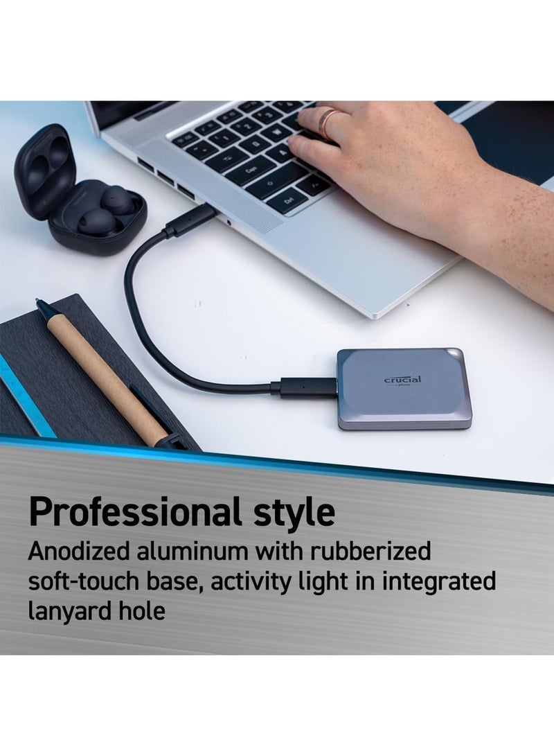 X9 Pro 1TB Portable SSD - Up to 1050MB/s Read and Write - Water and dust Resistant, PC and Mac, with Mylio Photos+ Offer - USB 3.2 External Solid State Drive - CT1000X9PROSSD902 1 TB - pnsku/N70056993V/45/_/1711000497/545c7014-cee3-454d-986c-3f4a0b608c26