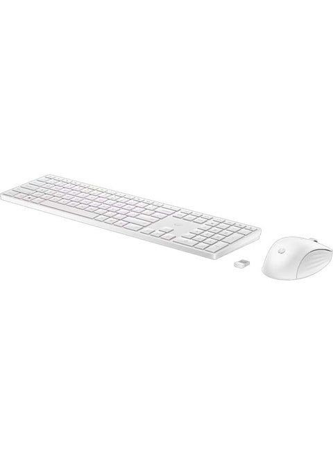 650 Wireless Keyboard and Mouse Combo White