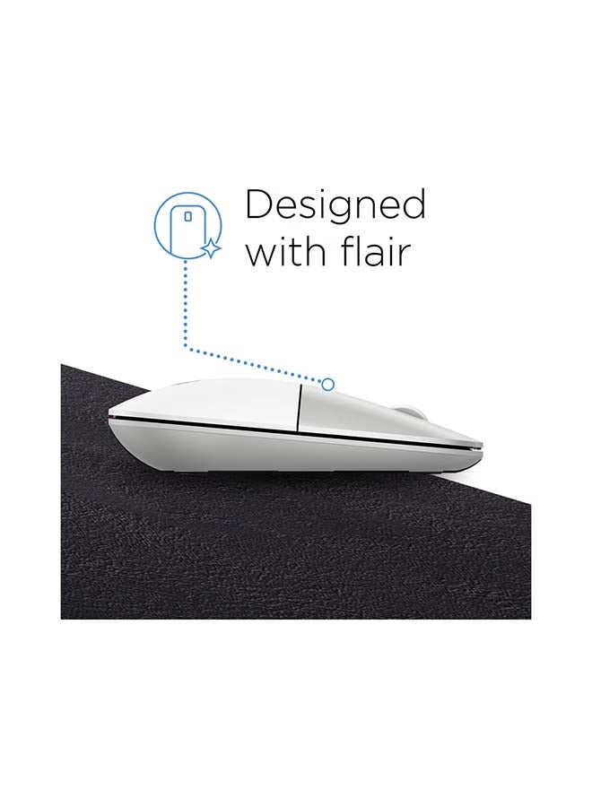 HP Z3700 Wireless Mouse Blizzard White - Image 4