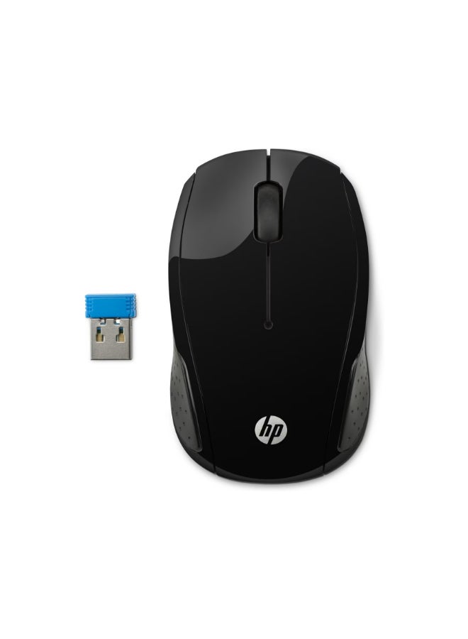 HP Wireless Mouse 200 Optical Sensor - X6W31AA#ABB | Black  - Image 2