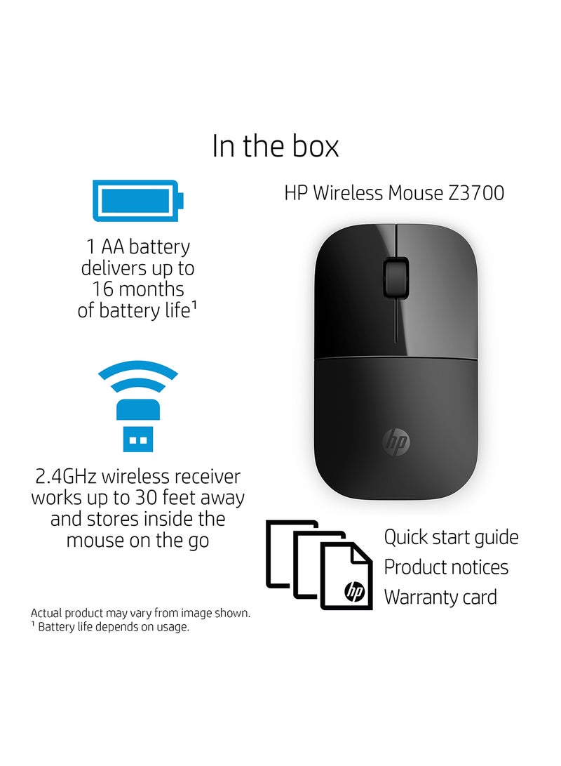 HP - Z3700 Wireless Mouse Black Onyx - Image 1