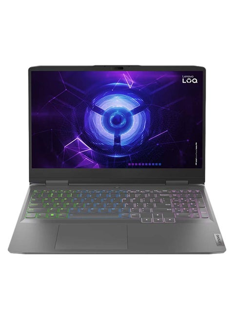 كمبيوتر محمول للألعاب LOQ 15IRH8 بشاشة مقاس 15.6 بوصة ومعالج Core i5-12450H وذاكرة وصول عشوائي سعة 8 جيجابايت ومحرك أقراص SSD سعة 512 جيجابايت وبطاقة رسومات NVIDIA GeForce RTX 3050 سعة 6 جيجابايت ونظام التشغيل Windows 11 Home