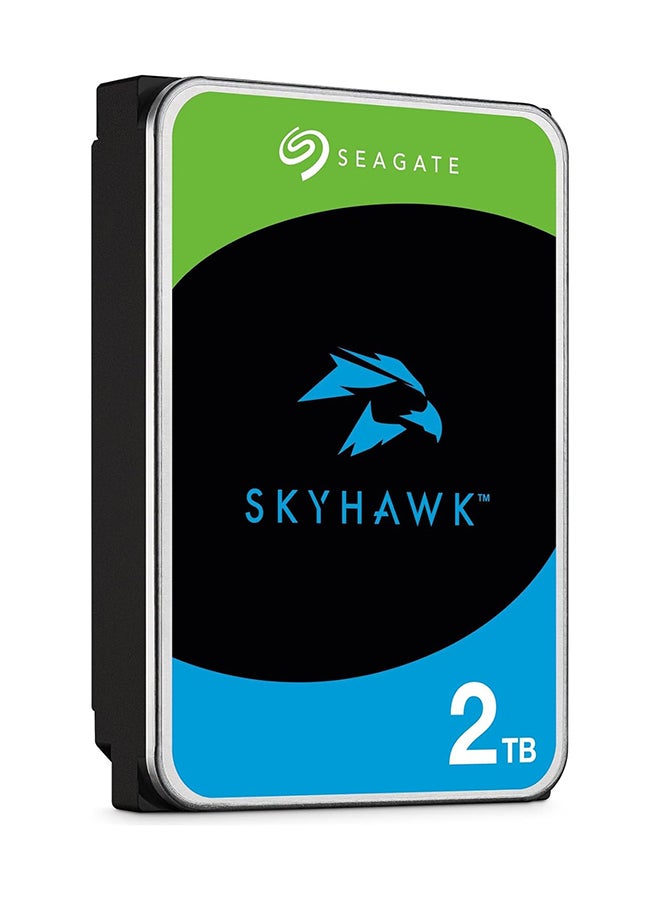 سيجيت - Skyhawk 2 تيرابايت، محرك أقراص ثابتة داخلي للفيديو - 3.5 بوصة، SATA 6 جيجابايت/ثانية، ذاكرة تخزين مؤقت 256 ميجابايت، لنظام كاميرا الأمان DVR NVR، (ST2000VX017) 2 تيرابايت - Image 1