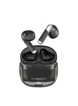 Earbuds, In-ear True Wireless Bluetooth V5.3 Earphones With Transparent Case, 26-hour Playback Time, Intelligent Touch Controls And 350Mah Battery Capacity For Smartphones, Transpods Black - pnsku/N70057137V/45/_/1710948714/d3673d32-5952-486d-8095-d59c1e4ac10f