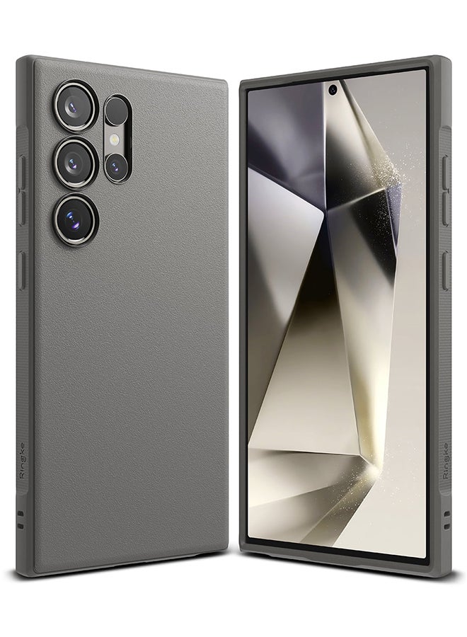 Ringke Onyx Case For Samsung S24 Ultra 5G (2024) Case Enhanced Grip Tough Flexible TPU Shockproof Rugged TPU Bumper Drop Protection Phone Cover- Gray - Image 1