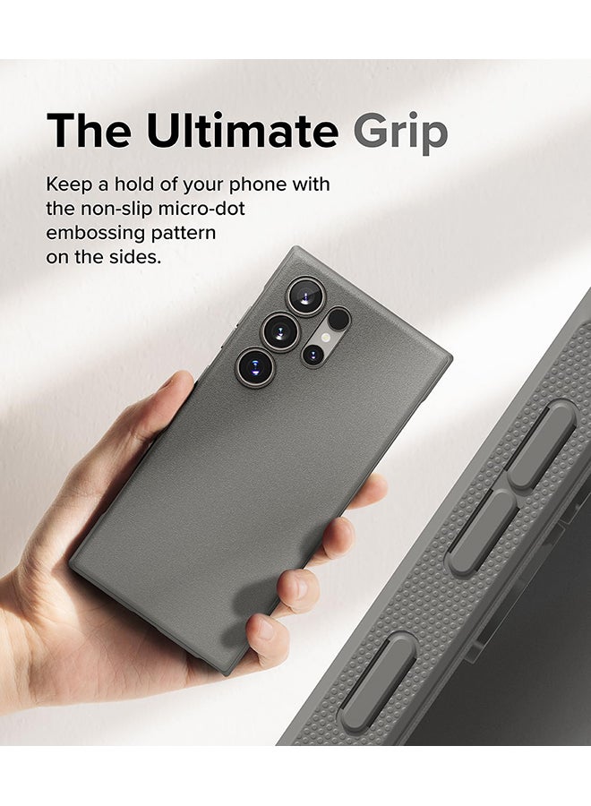 Ringke Onyx Case For Samsung S24 Ultra 5G (2024) Case Enhanced Grip Tough Flexible TPU Shockproof Rugged TPU Bumper Drop Protection Phone Cover- Gray - Image 5