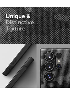 Ringke Onyx Case For Samsung S24 Ultra 5G Case Enhanced Grip Tough Flexible TPU Shockproof Rugged TPU Bumper Drop Protection Phone Cover- Camo Black  - Image 4
