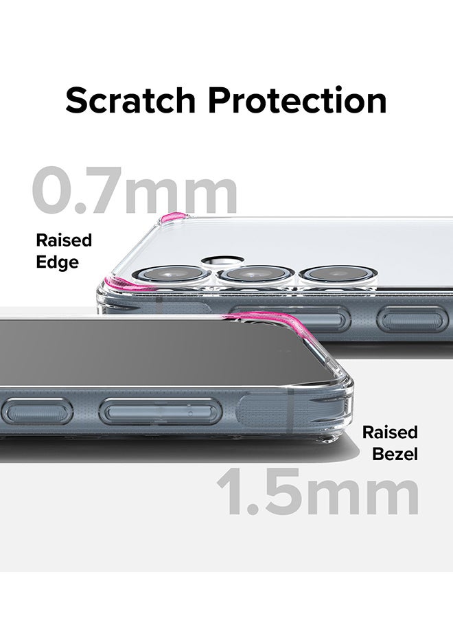 Fusion Case For Samsung Galaxy A55 5G 2024, Anti-Fingerprint Phone Case, Shockproof Protective Bumper Cover For Galaxy A55 Clear