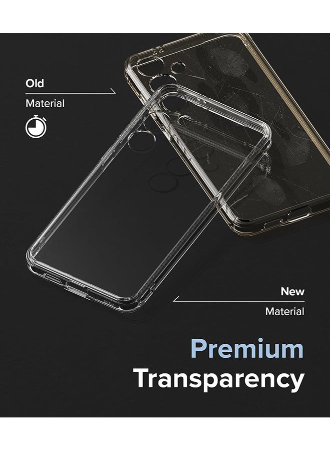Fusion Case For Samsung Galaxy A55 5G 2024, Anti-Fingerprint Phone Case, Shockproof Protective Bumper Cover For Galaxy A55 Clear