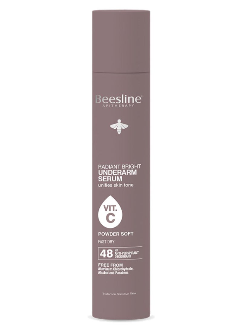 Beesline Radiant Bright Underarm Serum Powder Soft 150ml