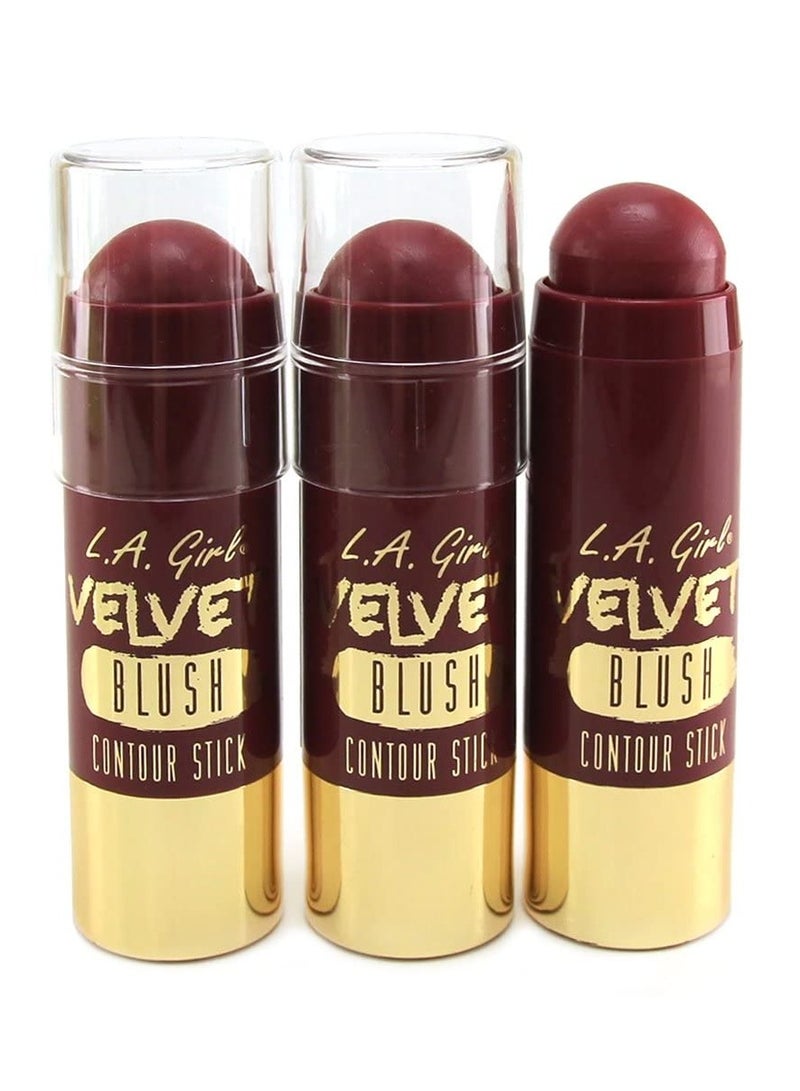 لا جيرل Velvet Contour Sticks  - GCS593 - Crushed Berry Purple  - Image 3