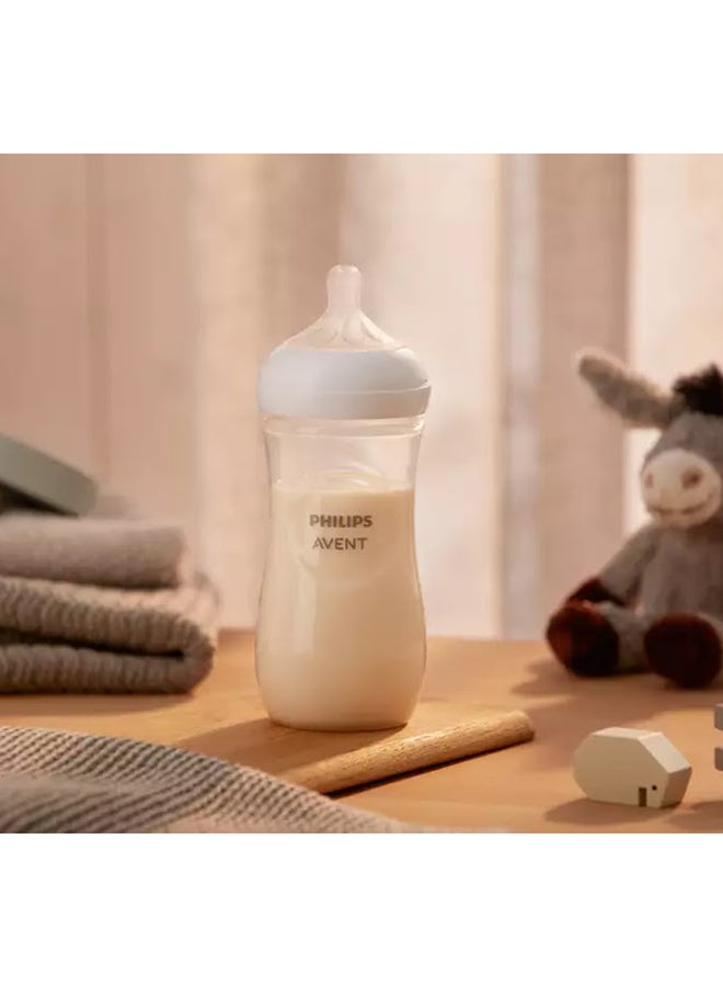 PHILIPS AVENT Pack Of 2 Natural Feeding Bottle With Responsive Teat, 330 ML  - Image 4