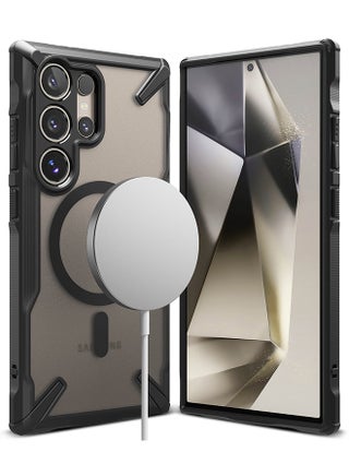 Fusion-X Magnetic Case For Samsung Galaxy S24 Ulta Case Cover Anti-Fingerprint Rugged Shockproof Protective Phone Cover Matte Black - pnsku/N70057288V/45/_/1711006243/2b537e24-63dd-4f65-98cb-bab268bd1d9d