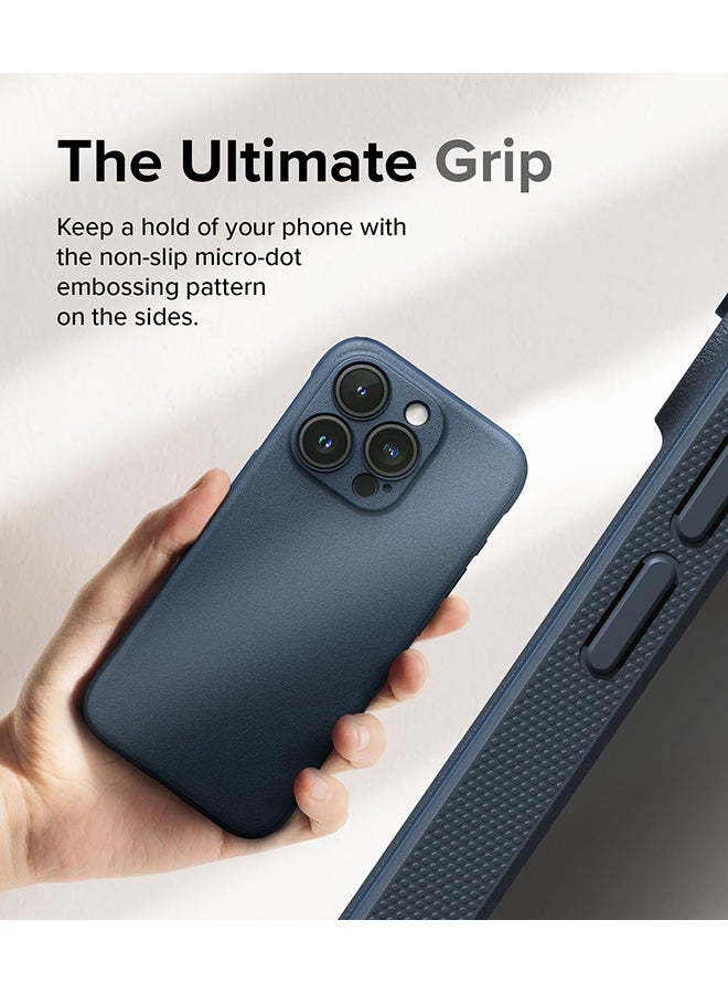 Ringke Onyx Case For iPhone 15 Pro Max  Enhanced Grip Tough Flexible TPU Shockproof Rugged TPU Bumper Drop Protection Phone Cover Navy - Image 4