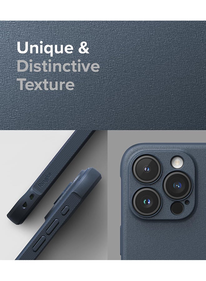 Ringke Onyx Case For iPhone 15 Pro Max  Enhanced Grip Tough Flexible TPU Shockproof Rugged TPU Bumper Drop Protection Phone Cover Navy - Image 3