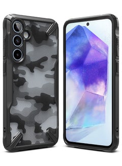 Ringke Fusion-X Case For Samsung Galaxy A55 5G, Military-Grade Protection, Anti-Scratch Advanced Rugged Heavy Duty Bumper Phone Case Camo Black  - Image 1